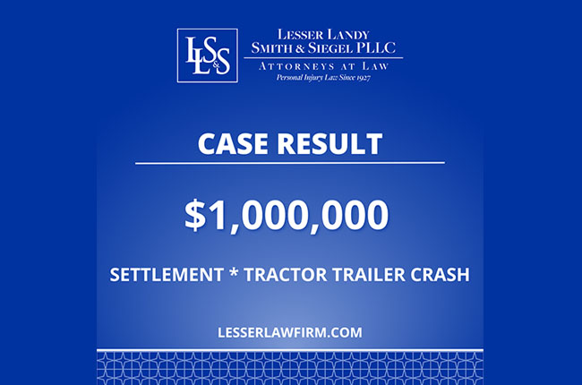 Charles Stubbs tractor trailer accident case result