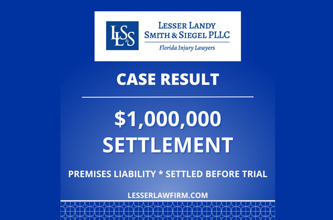 Lesser Law Firm Trip and Fall Settlement 1 Million