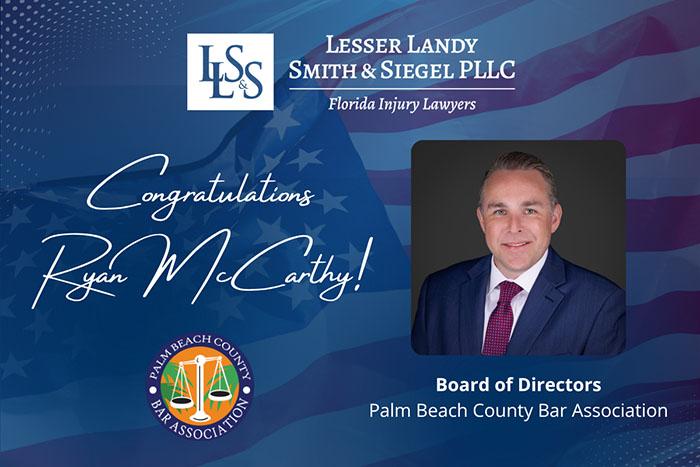 Injury Attorney Ryan McCarthy - Selected to Board of Directors Palm Beach County Bar