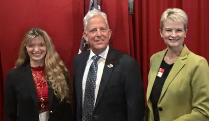 BABPA Program Co-Chair Zhanna Mendolia, Managing Partner Gary Lesser and BABPA Program Co-Chair Irina Sprouse