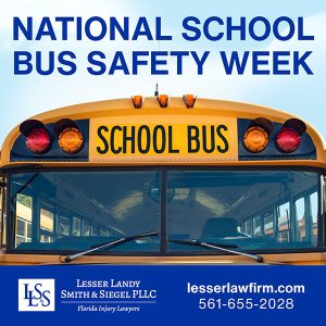 National school bus safety week lesser law firm